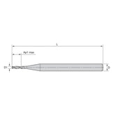 Solid Carbide End Mills •  ALUFLASH • Series 2A09 • Square End • 2 Flute • Regular Length • Cylindrical Shank • Metric - Big-tools Industrial Supply Tools for Metal Cutting